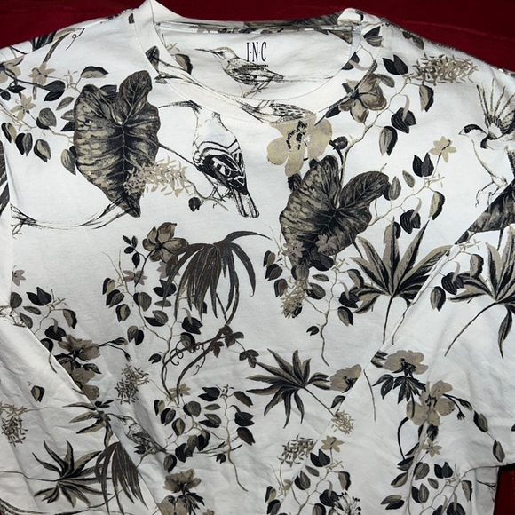 Mens INC FLORAL L/S shirt - Picture 4 of 6